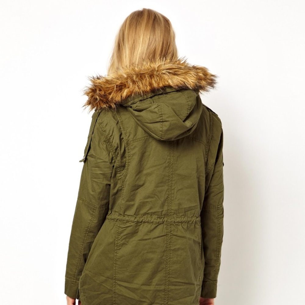 Olive Green Parka - Picture 3 of 5